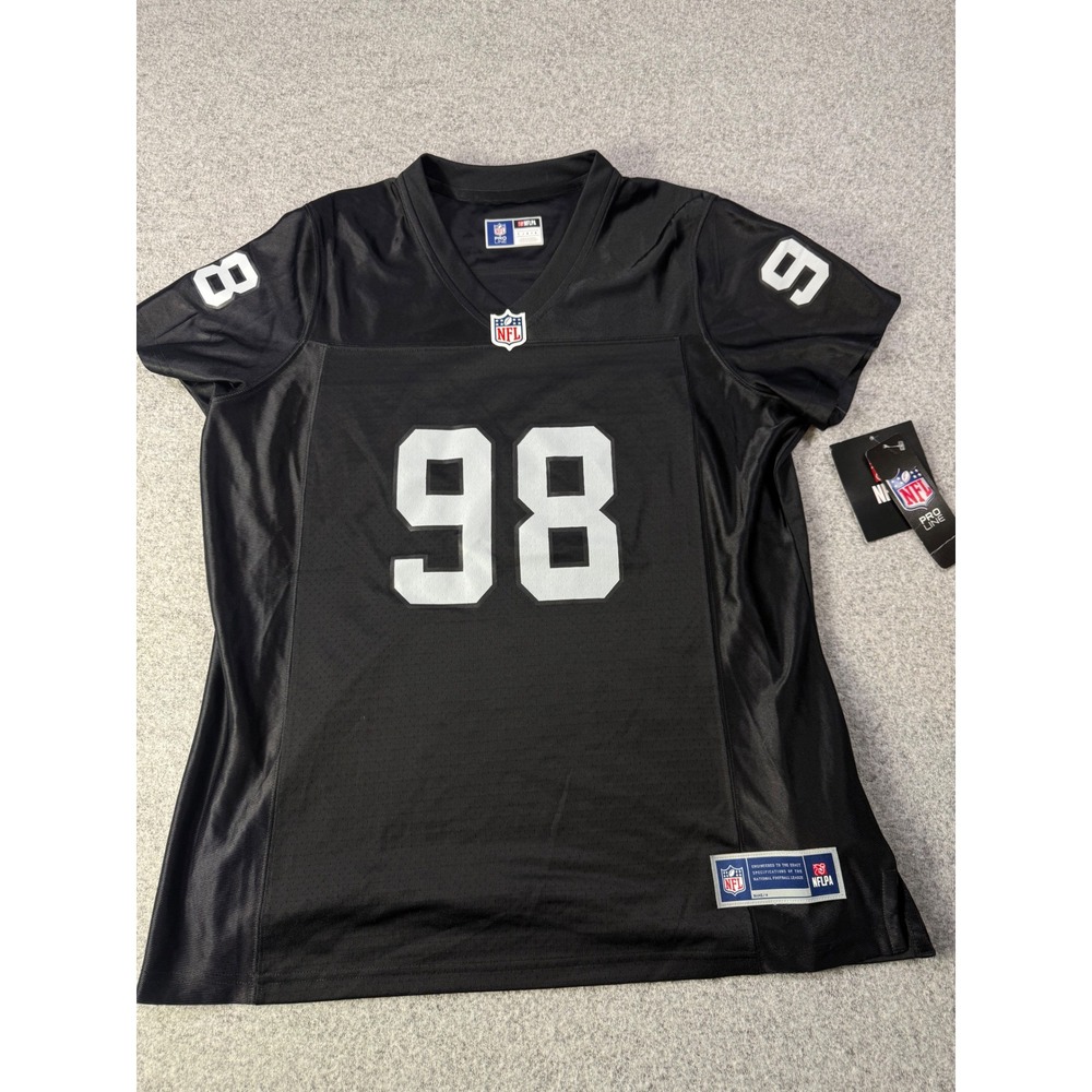 NFL Pro Line Las Vegas Raiders Maxx Crosby 98 Black Jersey Youth Large New